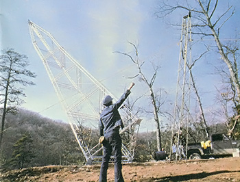 The tower raising was perhaps the most exhilarating moment of the renovation process.
